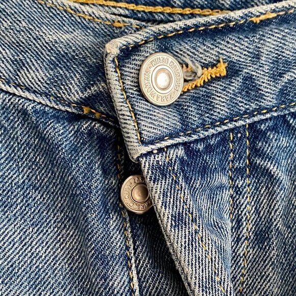 Zara high waist jeans with floral gems, size 6, cropped length‎ - Picture 9 of 13